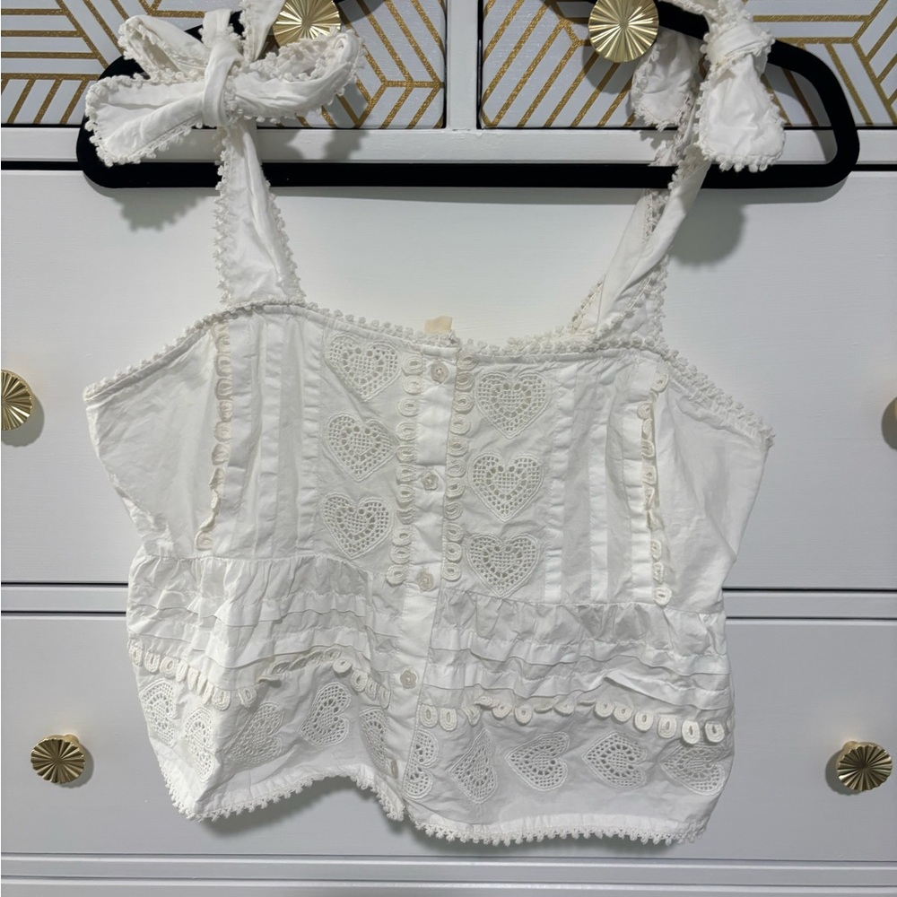 Chic White Lace Tank Top